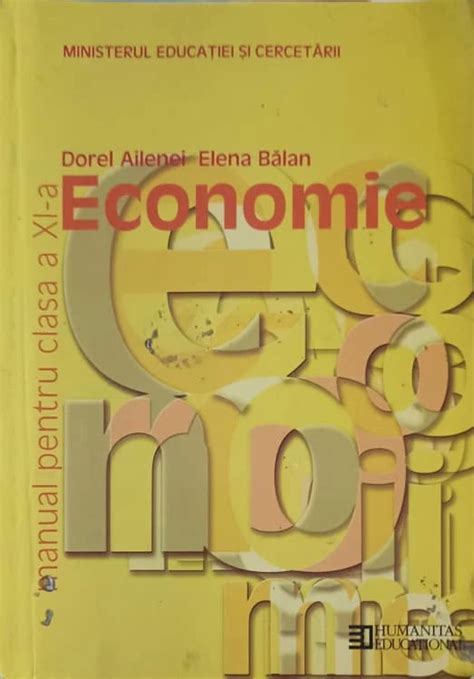 ECONOMIE MANUAL PENTRU CLASA A XI A DOREL AILENEI ELENA BALAN