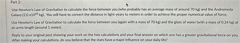 Answered Part 2 Use Newtons Law Of Gravitation… Bartleby