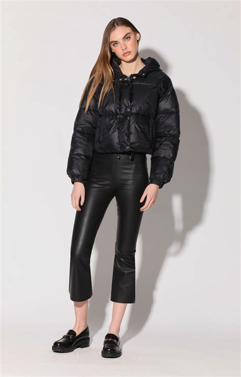 Luisa Pant Black Stretch Leather