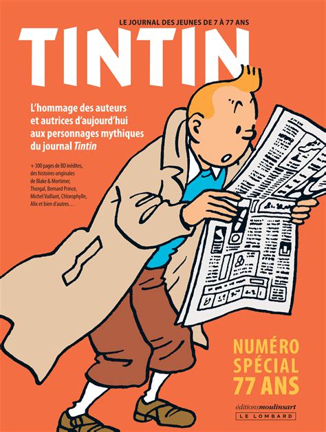 Tintin Le Journal Des Jeunes De Ans Revient Pour Les