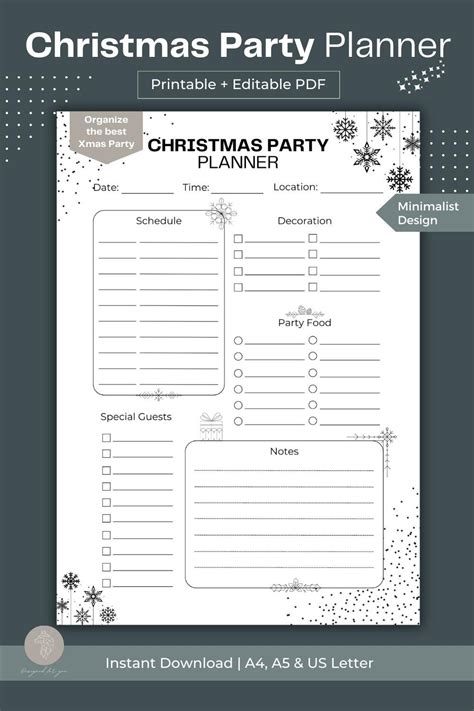 Free Printables Holiday Party Pack With Planning Checklist Artofit