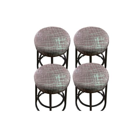 L Science Stool Covers Round4 Pack Stretch Round Bar Stool Covers