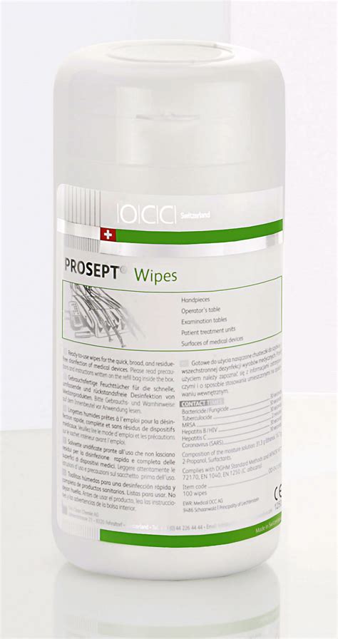 Prosept Wipes Μαντηλάκια OCC Green Dental