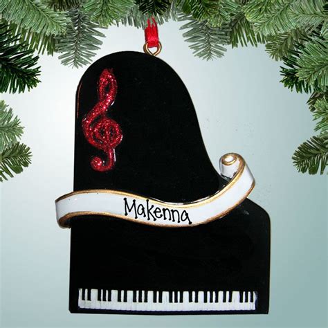 Piano Personalized Christmas Ornaments Personalized Christmas Music