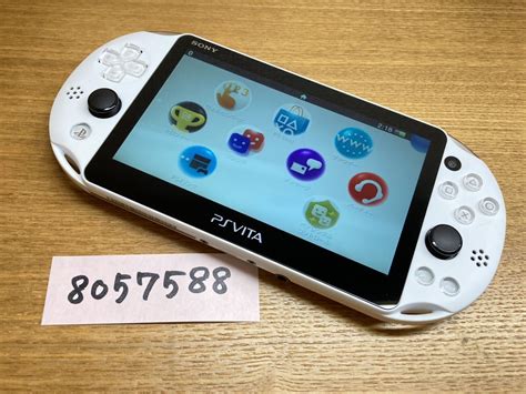 【やや傷や汚れあり】美品 動作確認済み Ps Vita Playstation Vita Wi Fiモデル グレイシャー ホワイト Pch