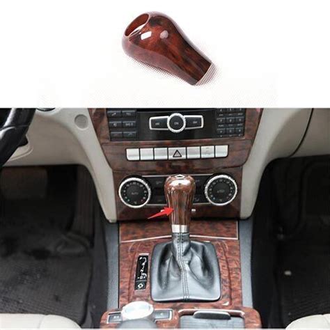 For Benz C Class Central Console Agate Wood Grain Gear Shift