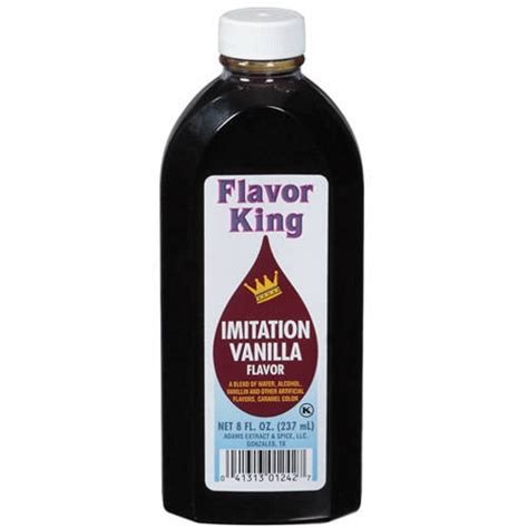 Flavor King Imitation Vanilla Flavor Extract 8 Fl Oz