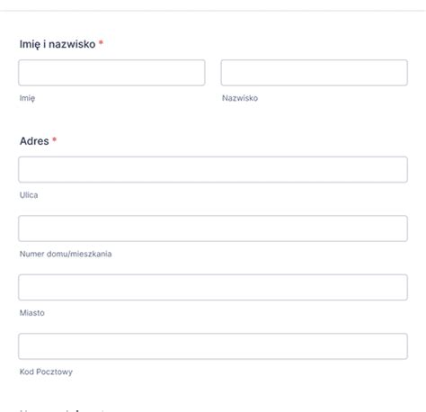 Formularz Rejestracji Nowego Klienta Szablon Formularza Jotform