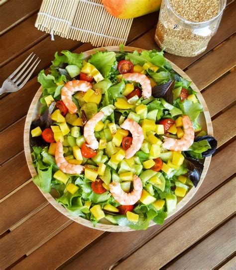 Salade De Crevettes Et Concombres Aux Fruits La Table De Sandrine