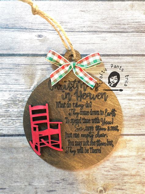 Christmas in Heaven Ornament Christmas Ornament - Etsy