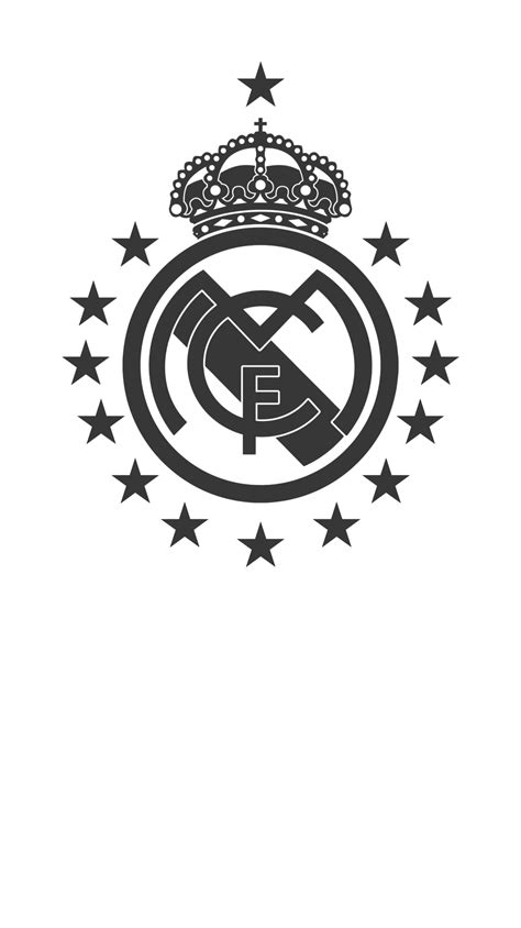 Real Madrid Logo Black And White