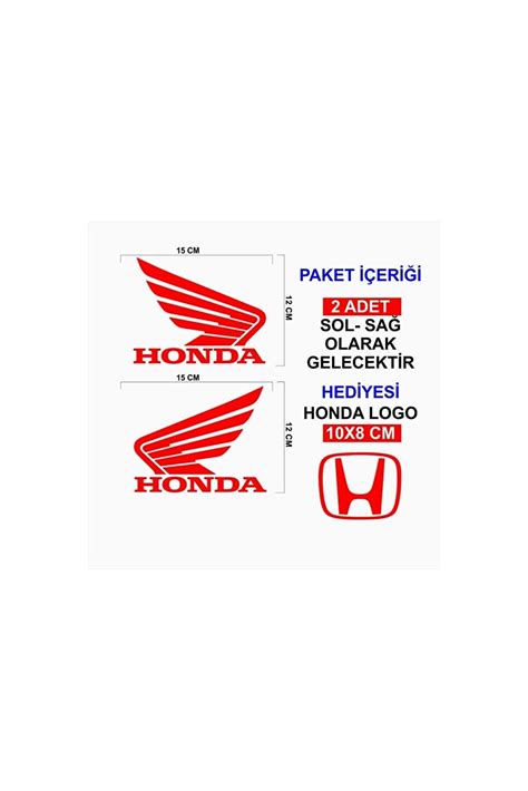 Findit Honda Sticker Kask Motorsiklet Sticker Oto Sticker Araç