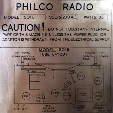 The NZ Vintage Radio Project - Philco model 501 (1952)