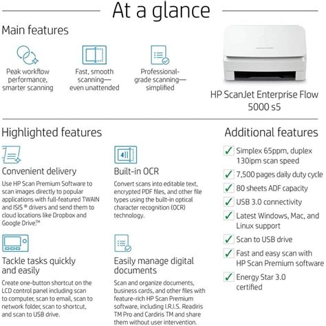 Hp Scanjet Enterprise Flow S Esc Ner De Documentos