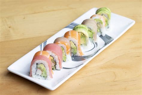 Rainbow Roll Sushi