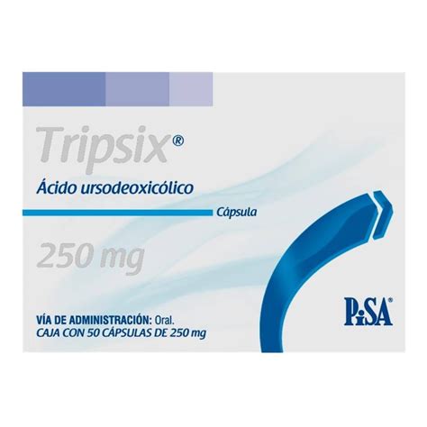 Ácido Ursodesoxicólico Tripsix 250 mg 50 cápsulas a precio de socio