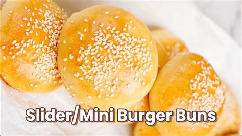 How To Make Slider Buns Homemade Mini Burger Buns Youtube