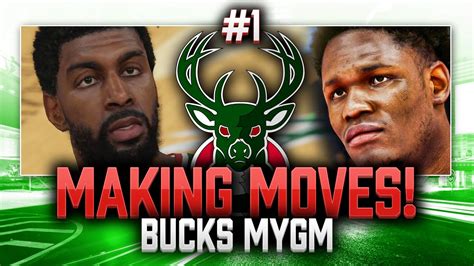 NBA 2K15 Bucks MyGM Ep 1 Making Moves YouTube