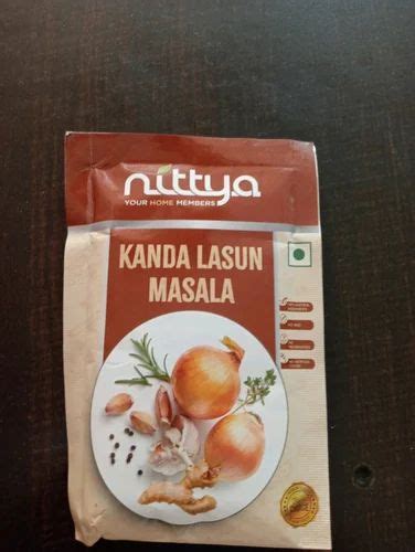 Nittya Kanda Lasun Masala Packaging Size Required 100 Gm At Rs 49