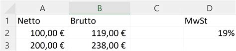 Excel Dollarzeichen in Formel Relative und absolute Bezüge 5