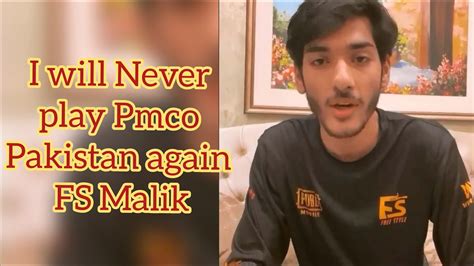 Fs Malik No More Pmco Pakistan Pmco Pakistan Postponed Youtube