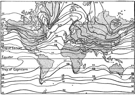 Isotherm World Map