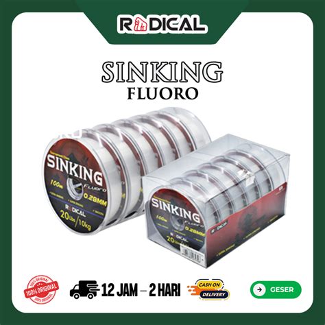 Jual Senar Radical Sinking Fluoro M Transparent Color Mudah