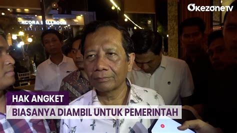 Mahfud Md Tanggapi Putusan Mk Wacana Hak Angket Dpr Saat Diskusi Di