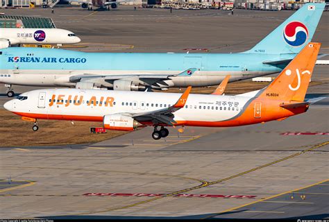 HL8034 Jeju Air Boeing 737 8HX WL Photo By Junha Park Korea Aero