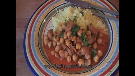 Garbanzo Chickpea And Sausage Stew Recipe Youtube