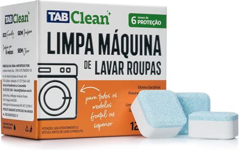 Limpa Maquina De Lavar Roupas Em Tabletes Pastilhas Tabclean Cx Kit C