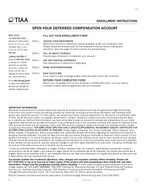 Fillable Online Gsra Contracts Enrollment Form Tiaa Fax Email Print