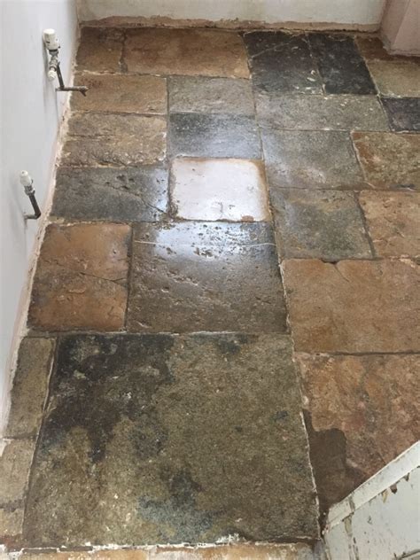 300 Year Old Flagstone Floor Restored In Bicester Oxfordshire Tile Doctor