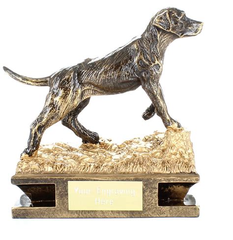 Antique Gold Labrador Retriever Dog Trophy 11cm 425