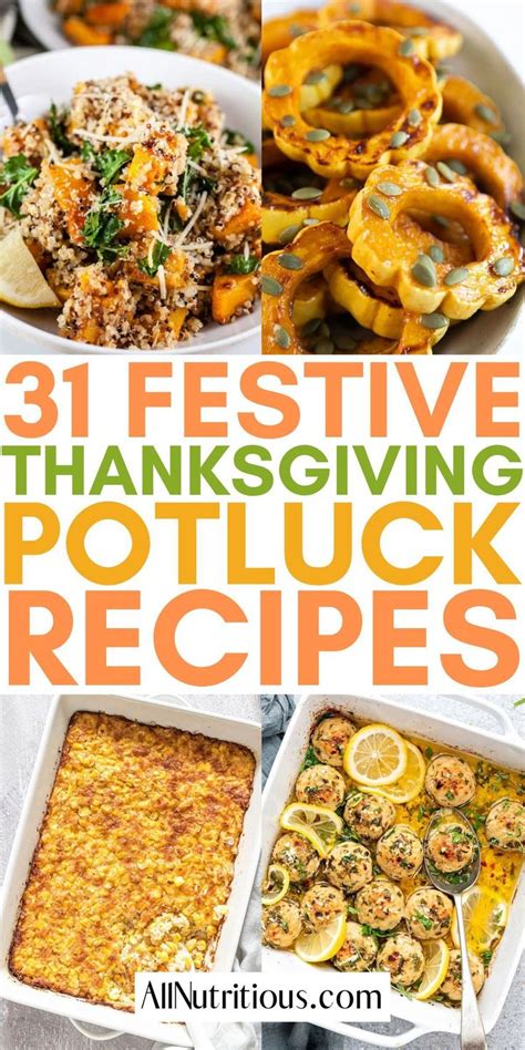 31 festive thanksgiving potluck recipes that are delicious and easy to make for the holiday season