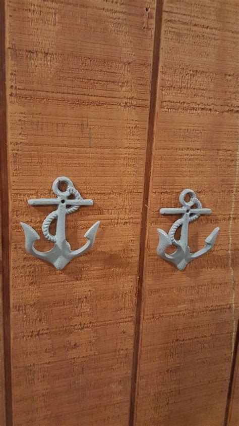 Anchor Wall Hook Anchor Decor Set Of 2 Anchors Anchor Coat Etsy