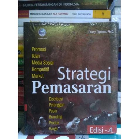 Jual Buku Strategi Pemasaran Edisi By Fandy Tjiptono Ph D Shopee