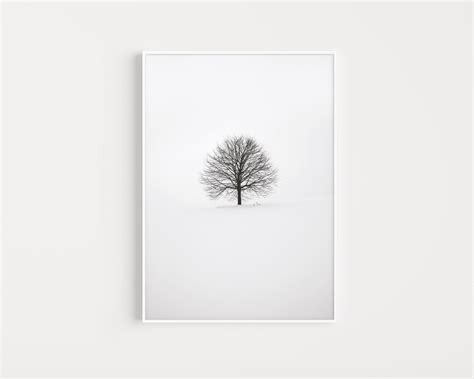 Tree Print Black and White Prints Wall Art Print Tree - Etsy