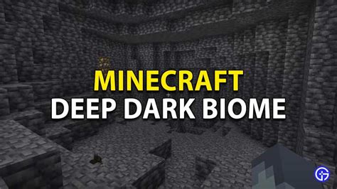 Minecraft Deep Dark Biome All You Need To Know