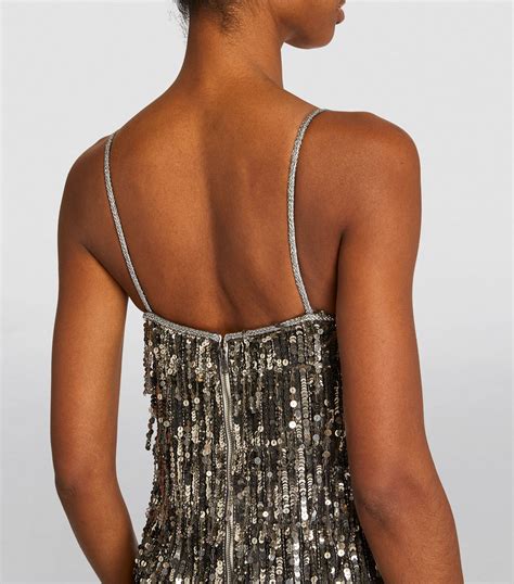 Alice Olivia Sequin Chicago Mini Dress Harrods AU