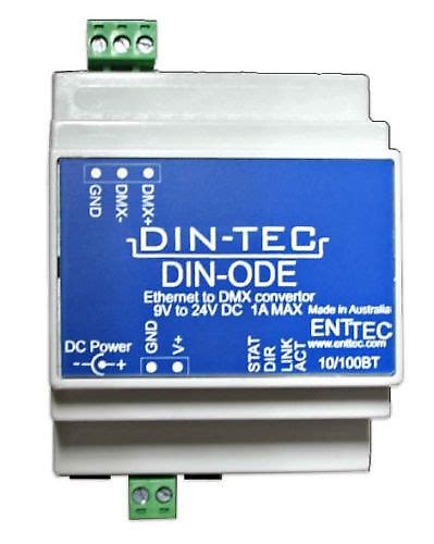 Enttec Enttec Din Ode Dmx Over Ethernet Node Reverb