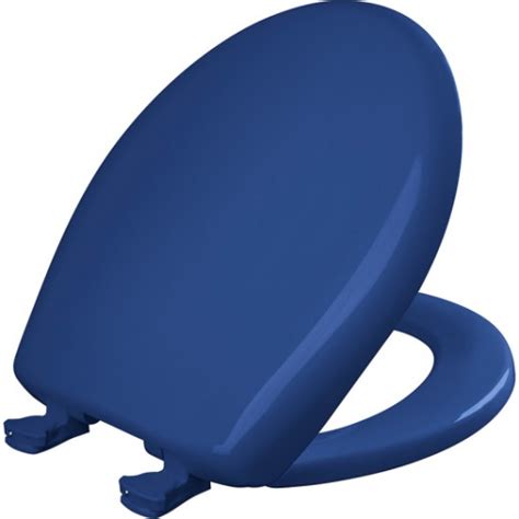 Round Plastic Blue Bemis Toilet Seats