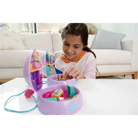 Polly Pocket Double Play Skating Compact Disco Roller Rink Playset Maqio