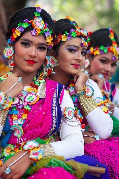 Bangladeshi People Pictured Wearing Traditional Attire And Jewellery As