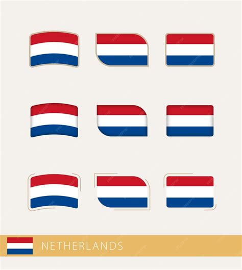 Premium Vector Vector Flags Of Netherlands Collection Of Netherlands