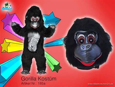 Der Gorilla Kost Me Unserer Maskottchen Lauffiguren F R Erwachsene