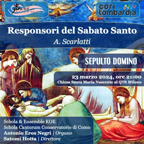 Responsori Del Sabato Santo Marzo Ore Parrocchia S