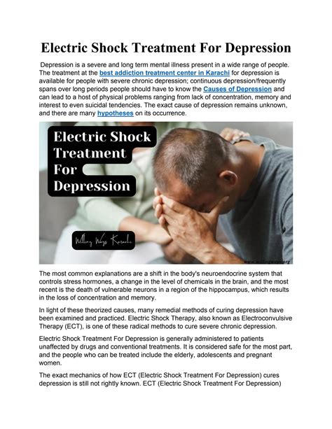 Electric Shock Treatment For Depression By Willingwayskarachi Issuu