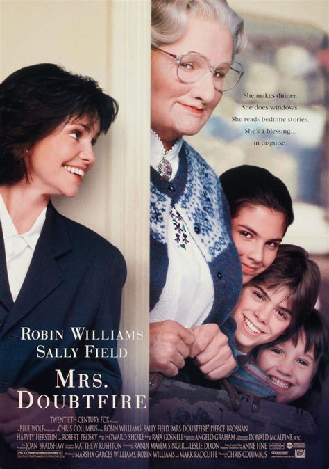 Mrs Doubtfire Movie Poster Classic 90s Vintage Poster Print Prints4u