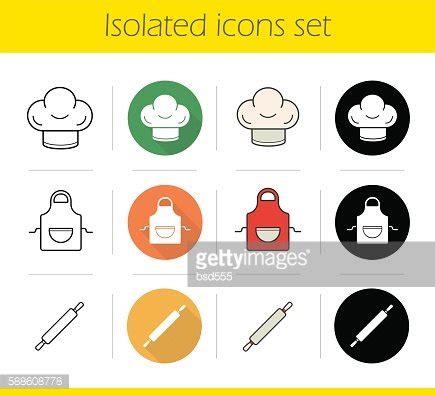 Kitchen Equipment Icons Stock Clipart Royalty Free Freeimages